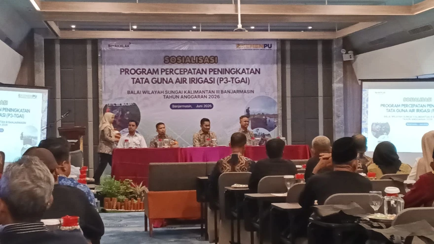 Komitmen Kuat Sektor Pertanian, Pemerintah Desa Pagat Hadiri Penandatanganan PKS Program P3-TGAI TA 2026 di Banjarmasin