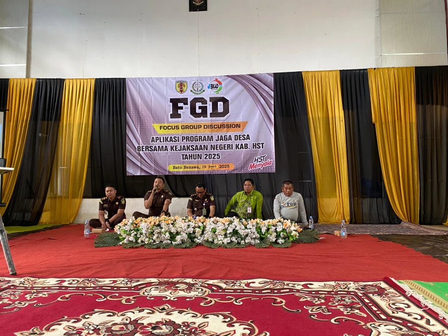 Pembakal Pagat Hadiri FGD Program Jaga Desa Bersama Kejari dan Pemerintah Kabupaten