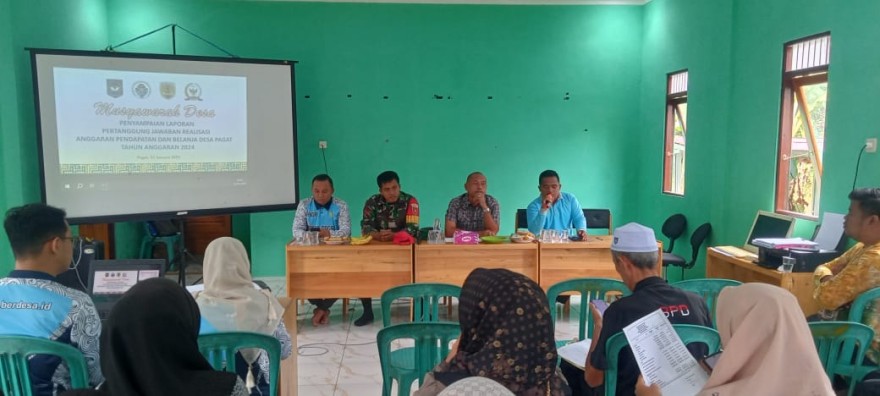 Musyawarah Desa Pagat Sepakati Laporan Pertanggungjawaban APBDes 2024